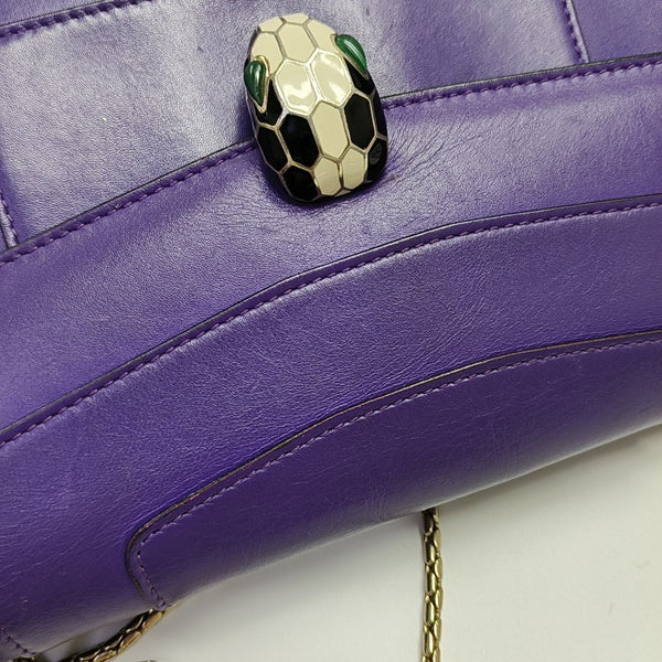 SERPENTI FOREVER Medium Calfskin Purple