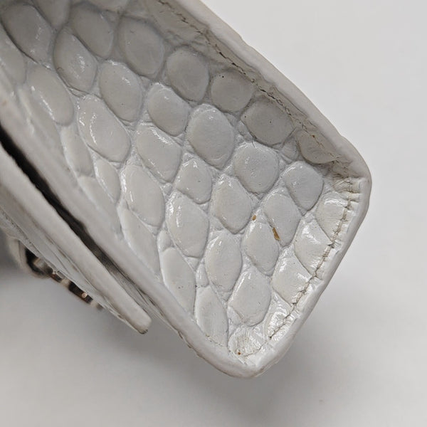 Hourglass Mini Calfskin White