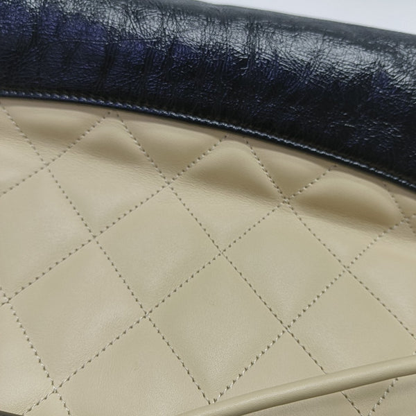 CHANEL 31 Large Quilted Calfskin Beige