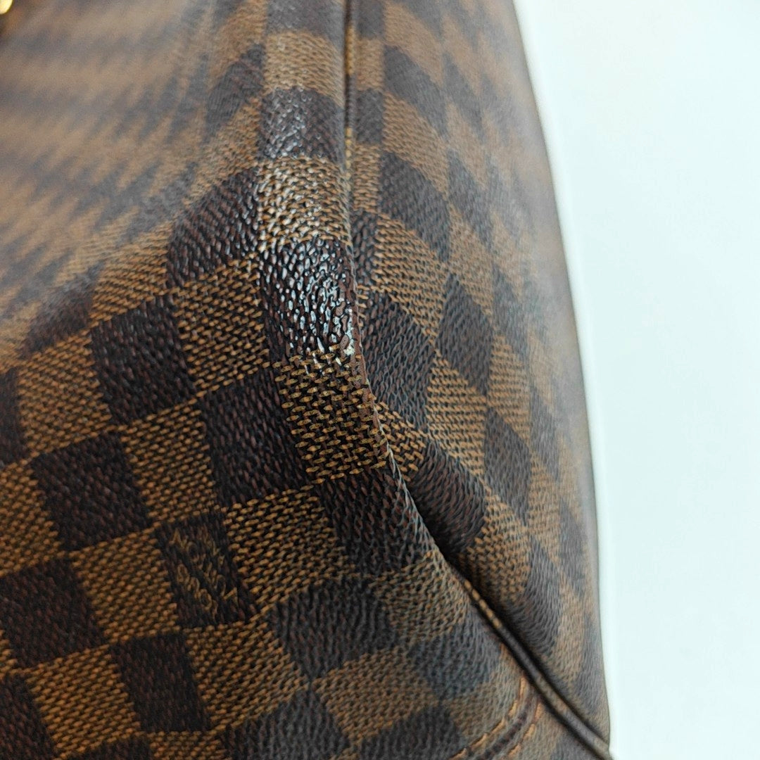 NEVERFULL MM Damier Ebene Coated Canvas Brown