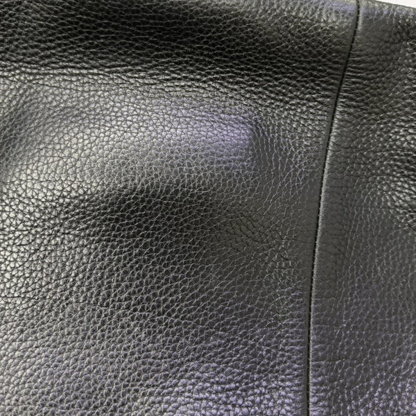 Calfskin Top Handle Bag Black