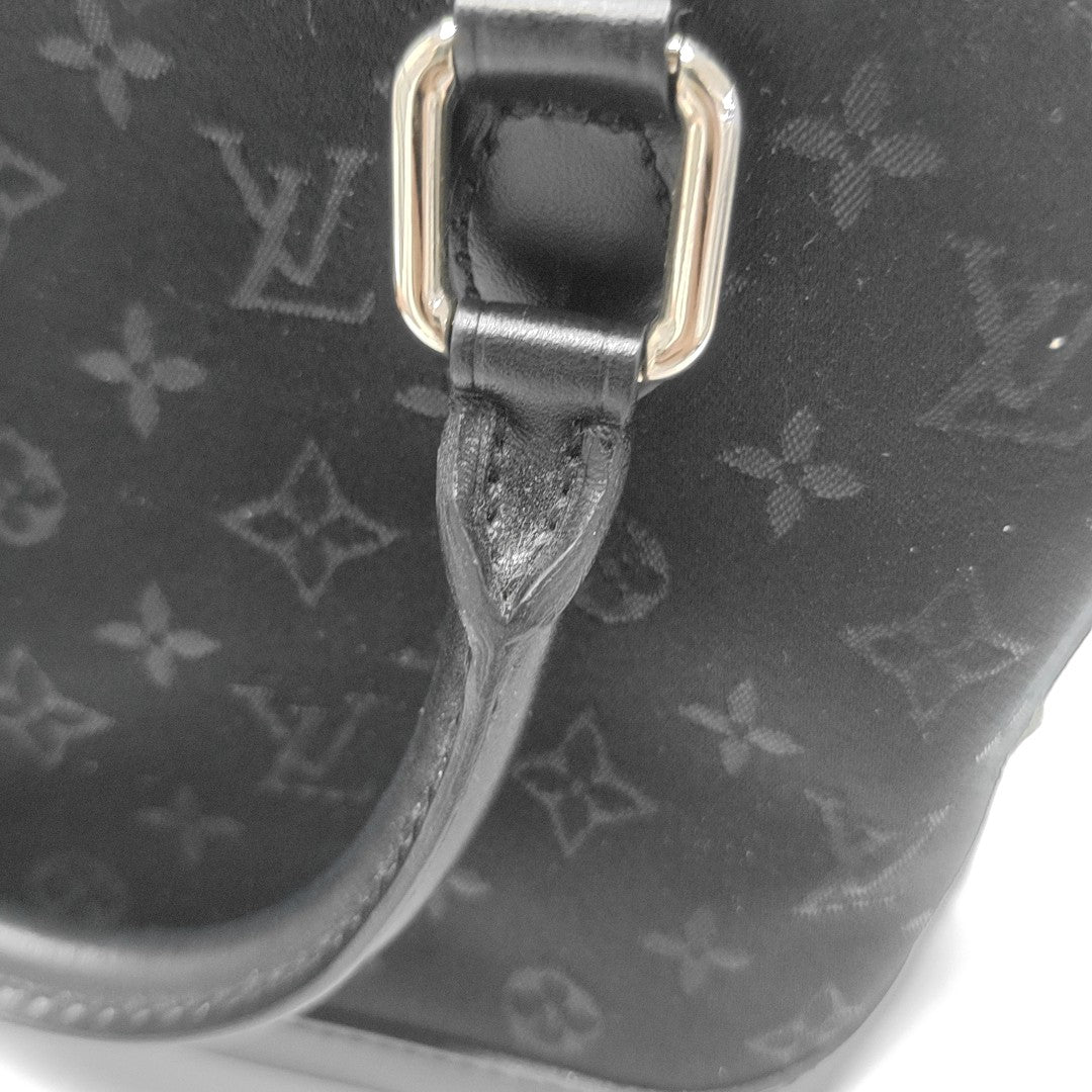ALMA Mini Monogram Silk Satin Black