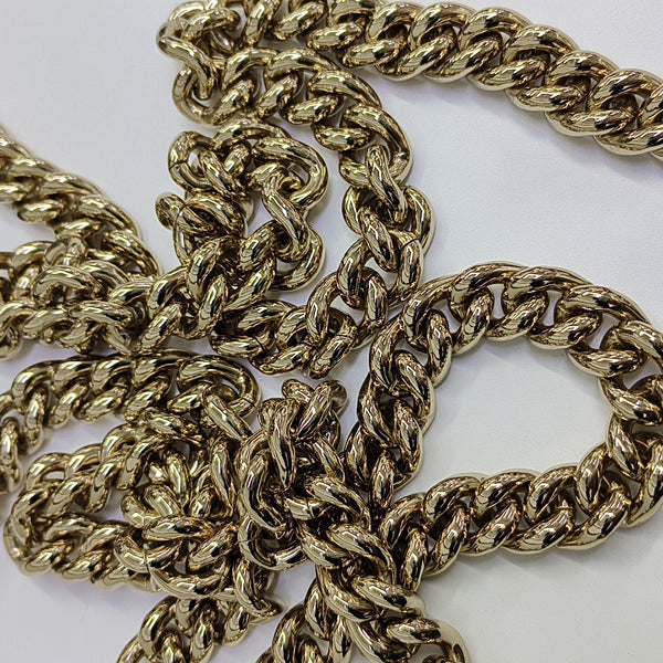 Emily Chain Mini Monogram Calfskin Black