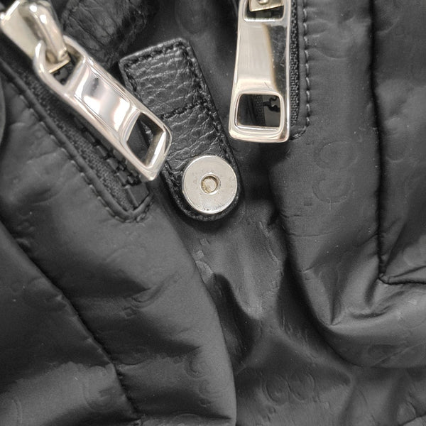 Monogram Nylon Backpack Black