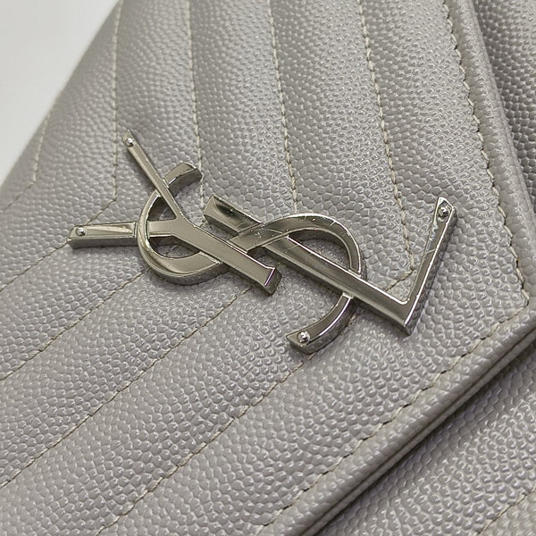 MONOGRAM Medium Chevron Calfskin Gray