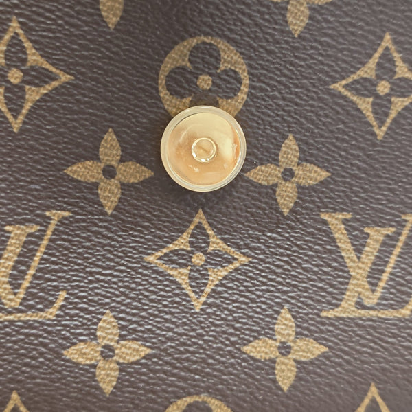 LOCKY BB Monogram Coated Canvas Brown