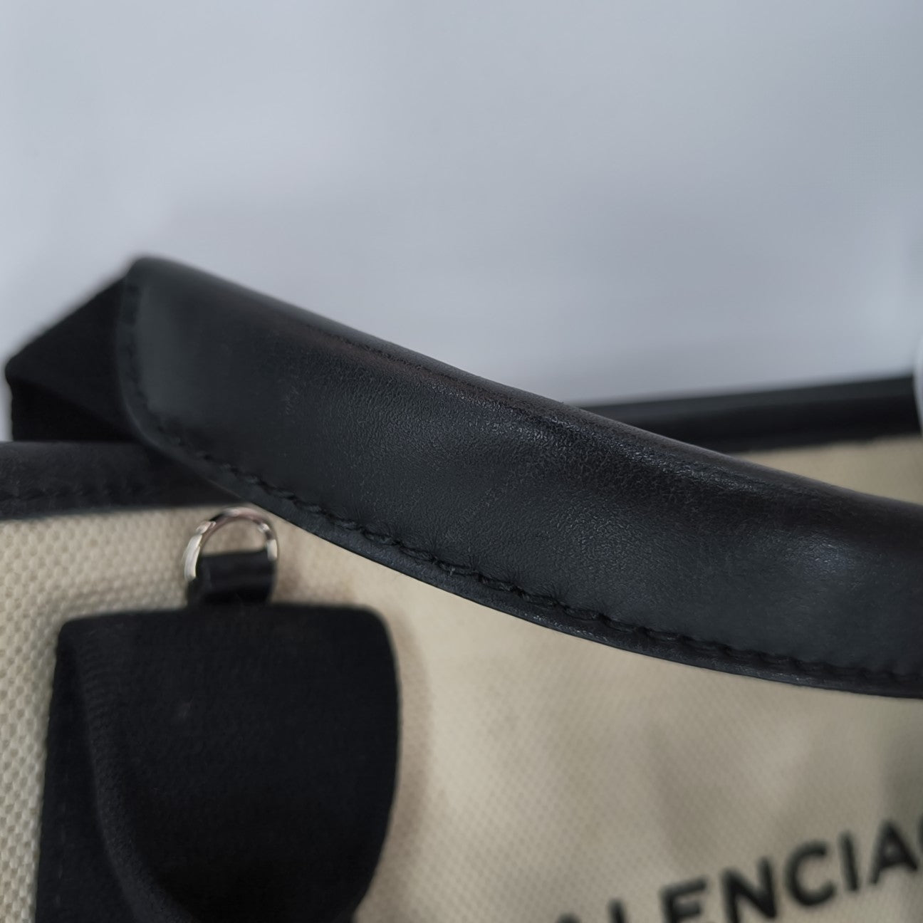 Navy Mini Canvas White