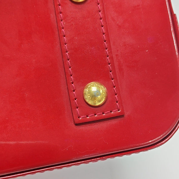 ALMA BB Monogram Patent Leather Red