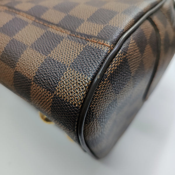 DUOMO Damier Ebene Coated Canvas Brown