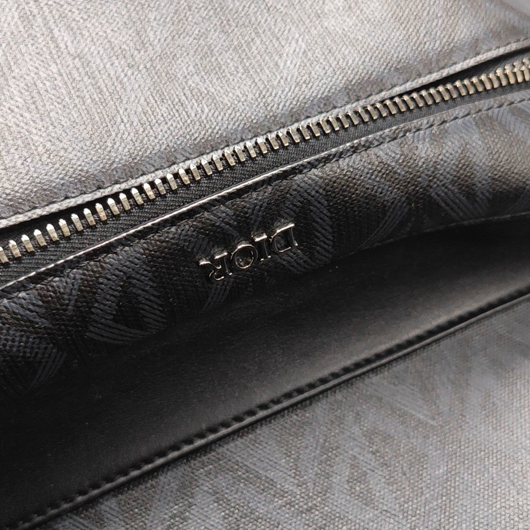 Rider Oblique Coated Canvas Black