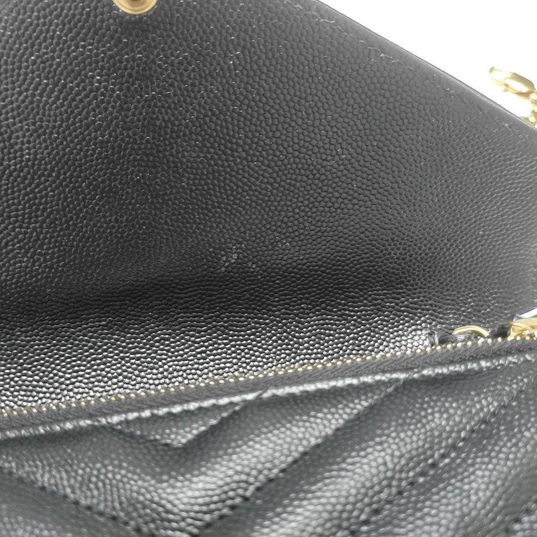MONOGRAM Medium Chevron Calfskin Black