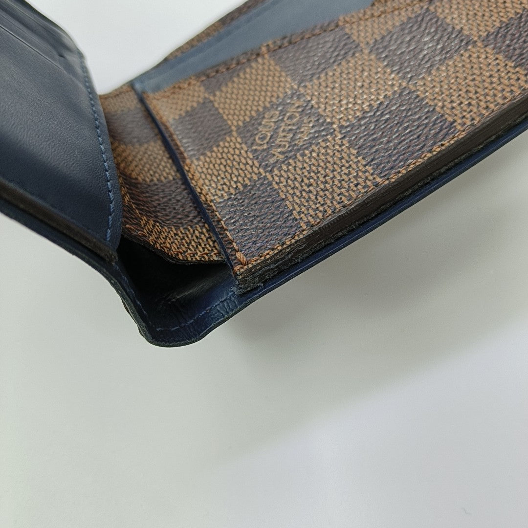 Damier Ebene Coated Canvas Wallet Brown