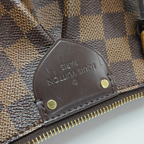 SIENA Damier Ebene Coated Canvas Brown
