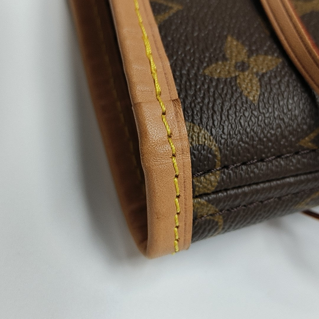 NEVERFULL GM Monogram Coated Canvas Brown