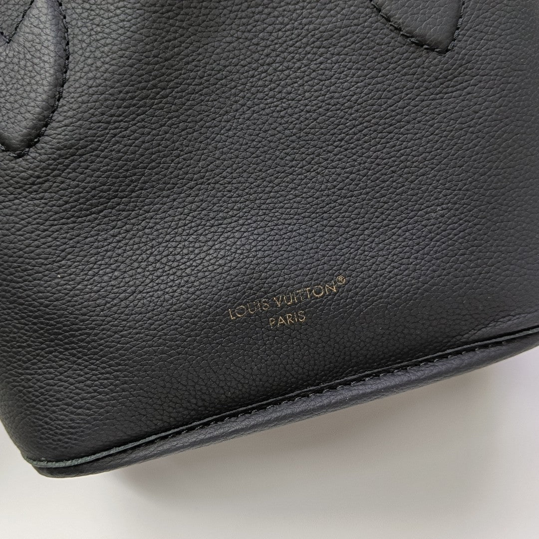 NEVERFULL INSIDE OUT BB Monogram Coated Canvas Black