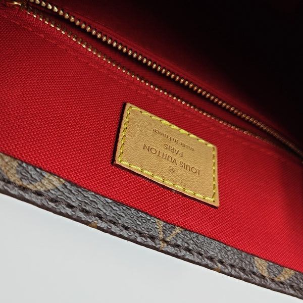 SAC PLAT BB Monogram Coated Canvas Brown