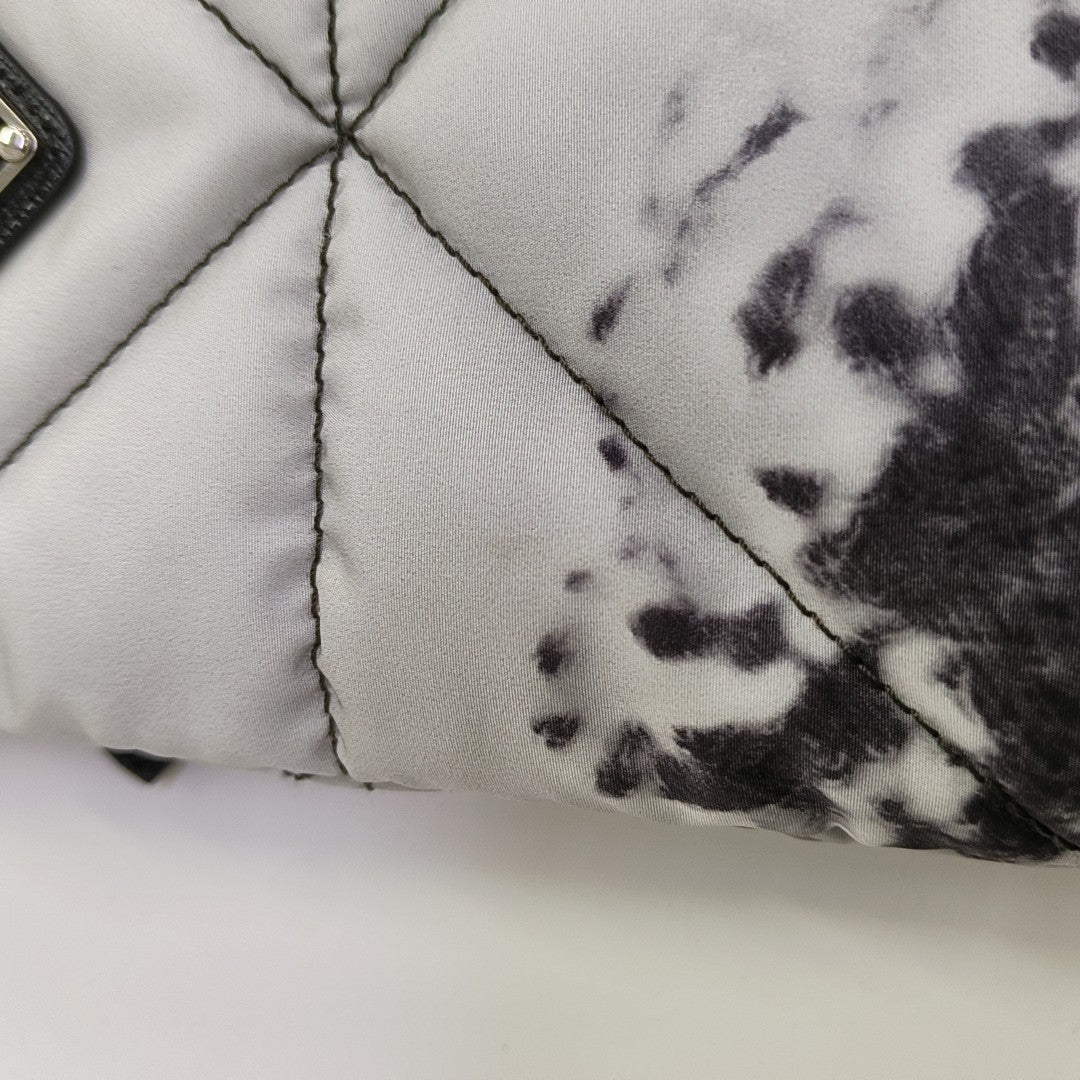 Nylon Top Handle Bag Gray