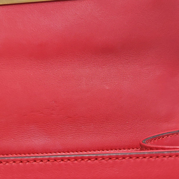 Padlock Small Calfskin Red