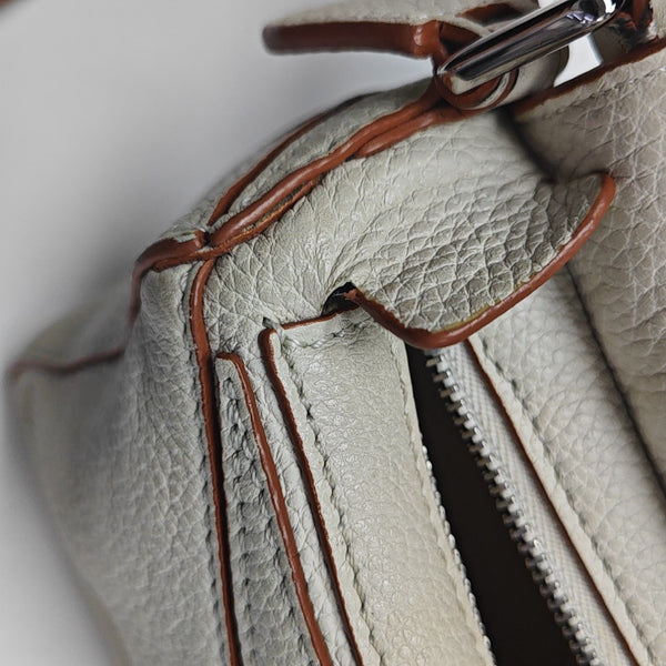 Puzzle Mini Calfskin White
