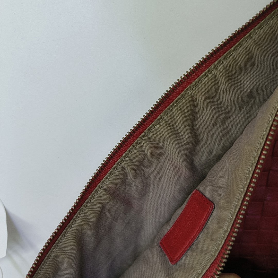 Calfskin Clutch Red
