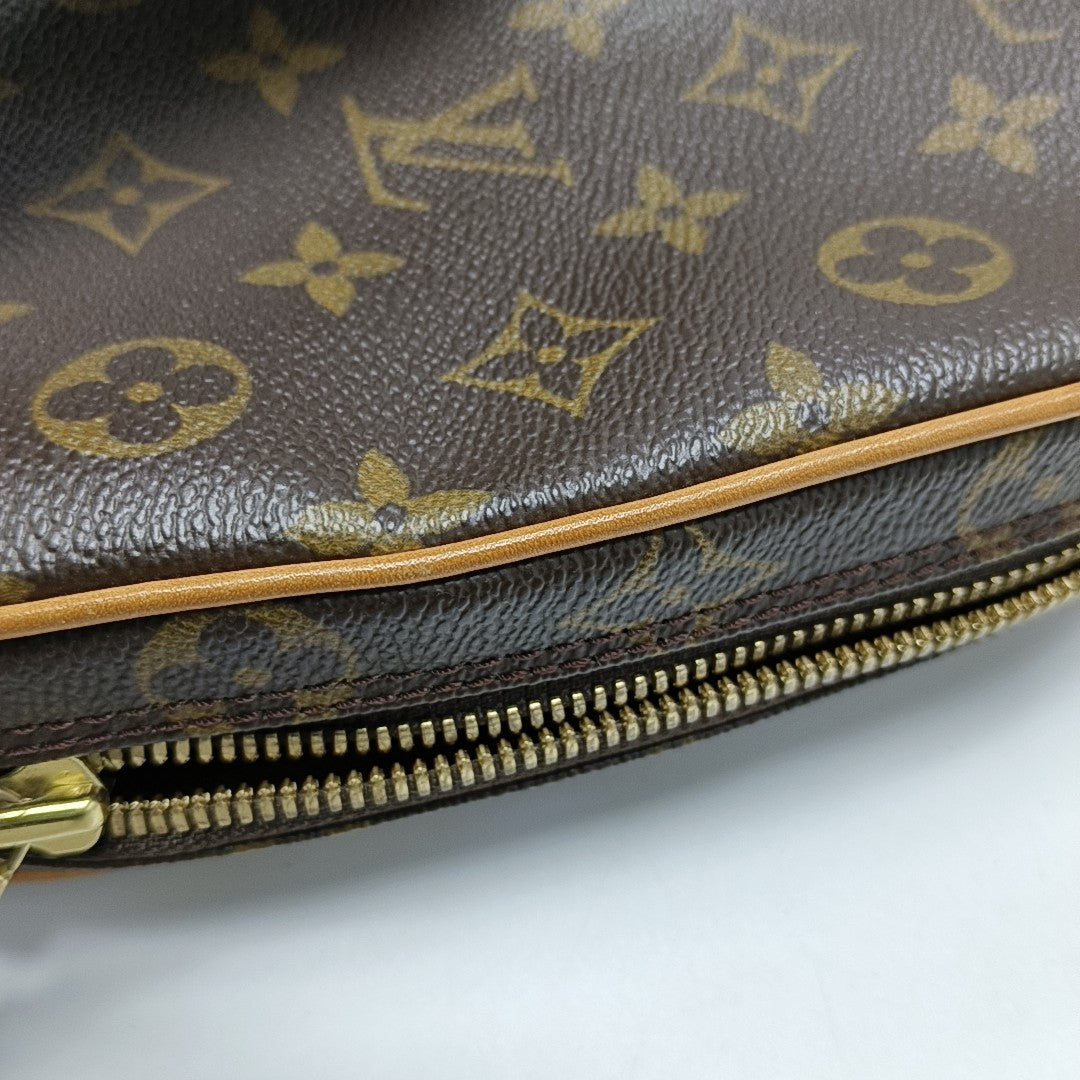GANGE Monogram Coated Canvas Brown