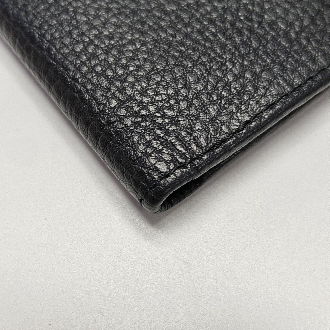 Authenticated pre-owned  Interlocking G Mini Calfskin Black Wallet - Wallet at Looply