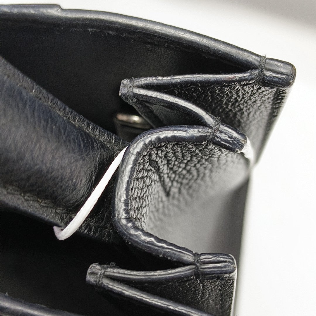 Hourglass East West Tote Small Calfskin Black