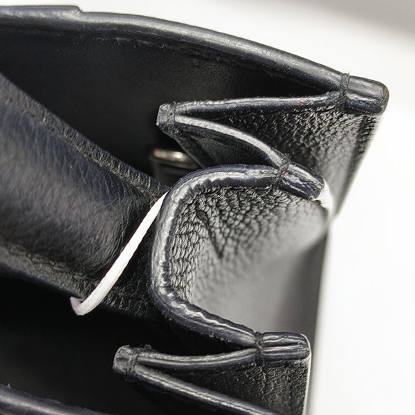 Hourglass East West Tote Small Calfskin Black