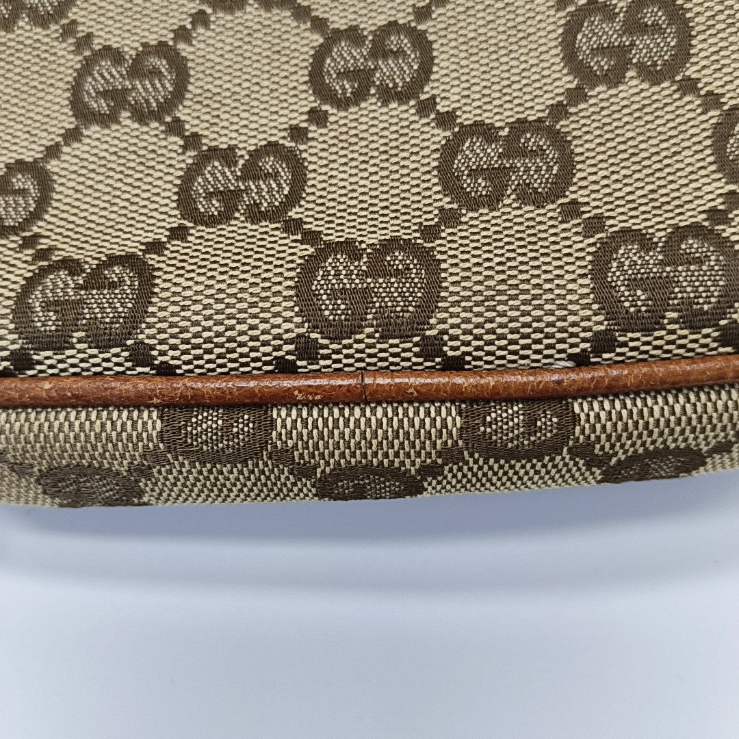 Monogram Canvas Shoulder Bag Beige