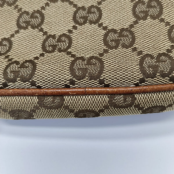 Monogram Canvas Shoulder Bag Beige