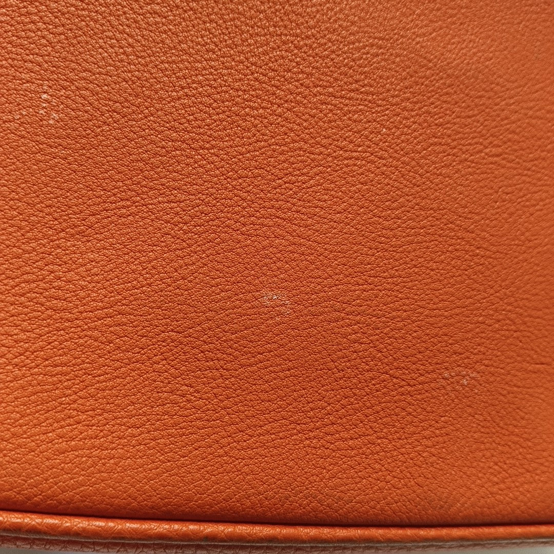 Calfskin Shoulder Bag Orange