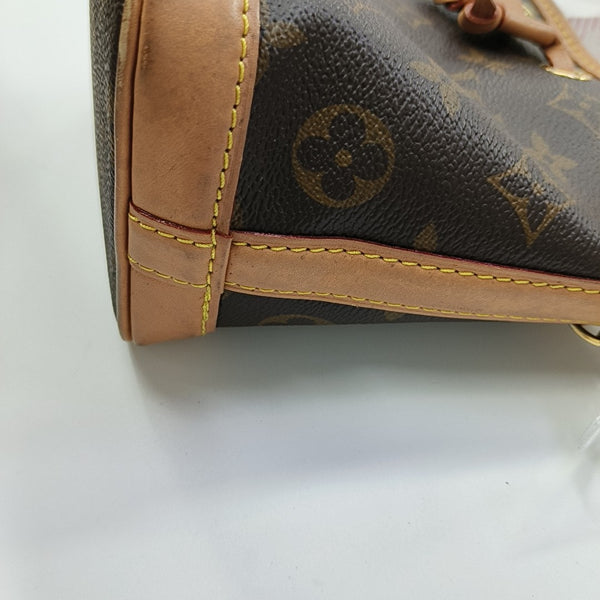 NOÉ Nano Monogram Coated Canvas Brown