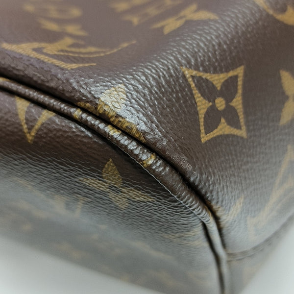 NEVERFULL MM Monogram Coated Canvas Brown