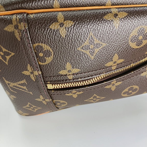 DEAUVILLE GM Monogram Coated Canvas Brown