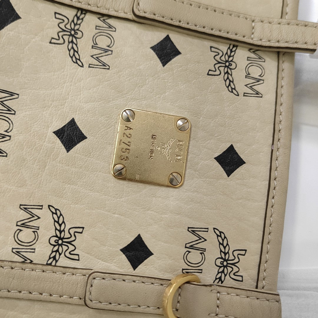 TONI Monogram Coated Canvas Beige