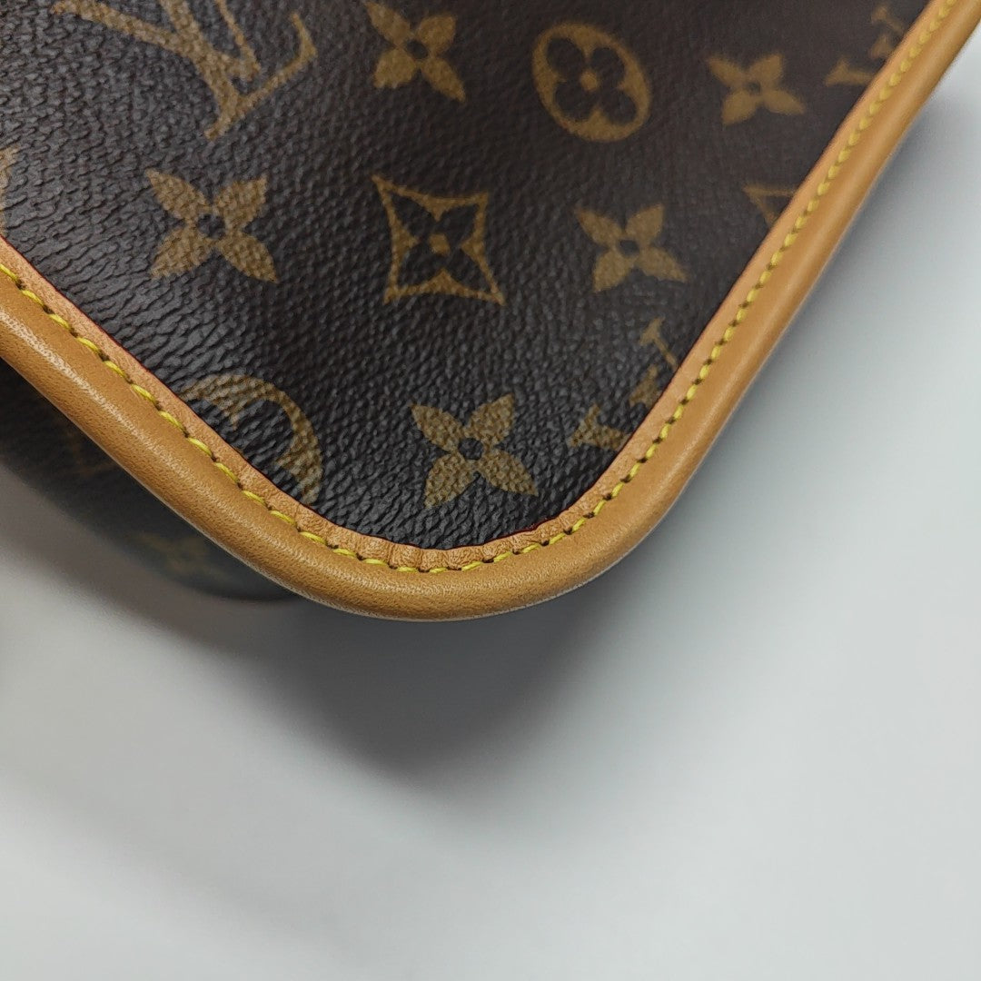 DIANE Monogram Coated Canvas Brown