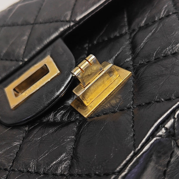 2.55 227 (jumbo) Quilted Calfskin Black
