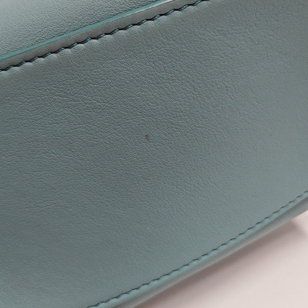 Calfskin Shoulder Bag Blue