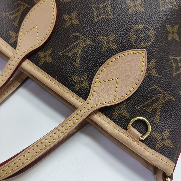 NEVERFULL BB Monogram Coated Canvas Brown