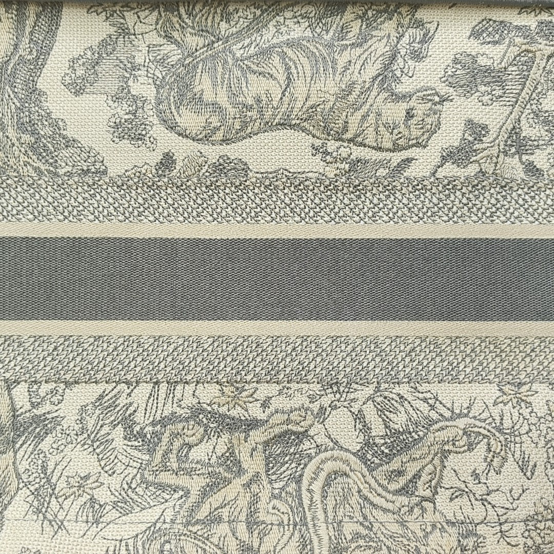 Book Tote Medium Fabric Gray