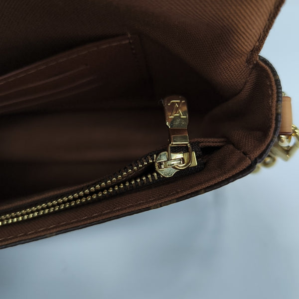 IVY Monogram Coated Canvas Brown