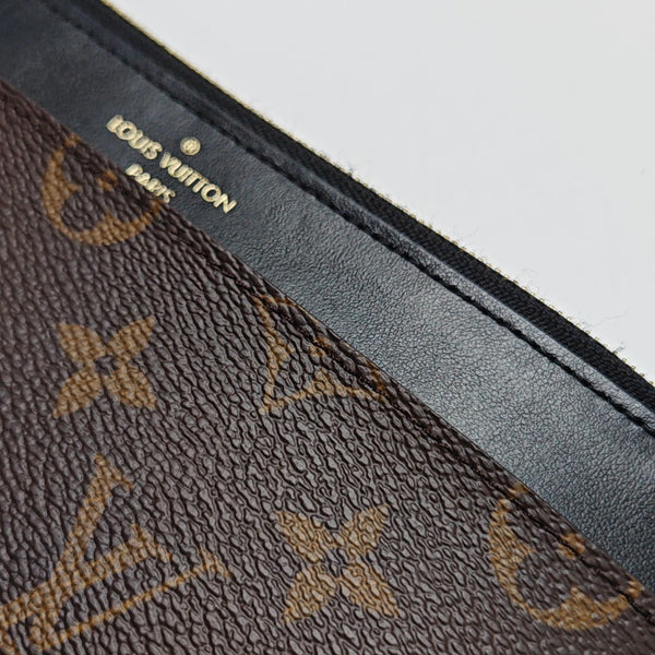 SLIM Monogram Coated Canvas Brown Wallet