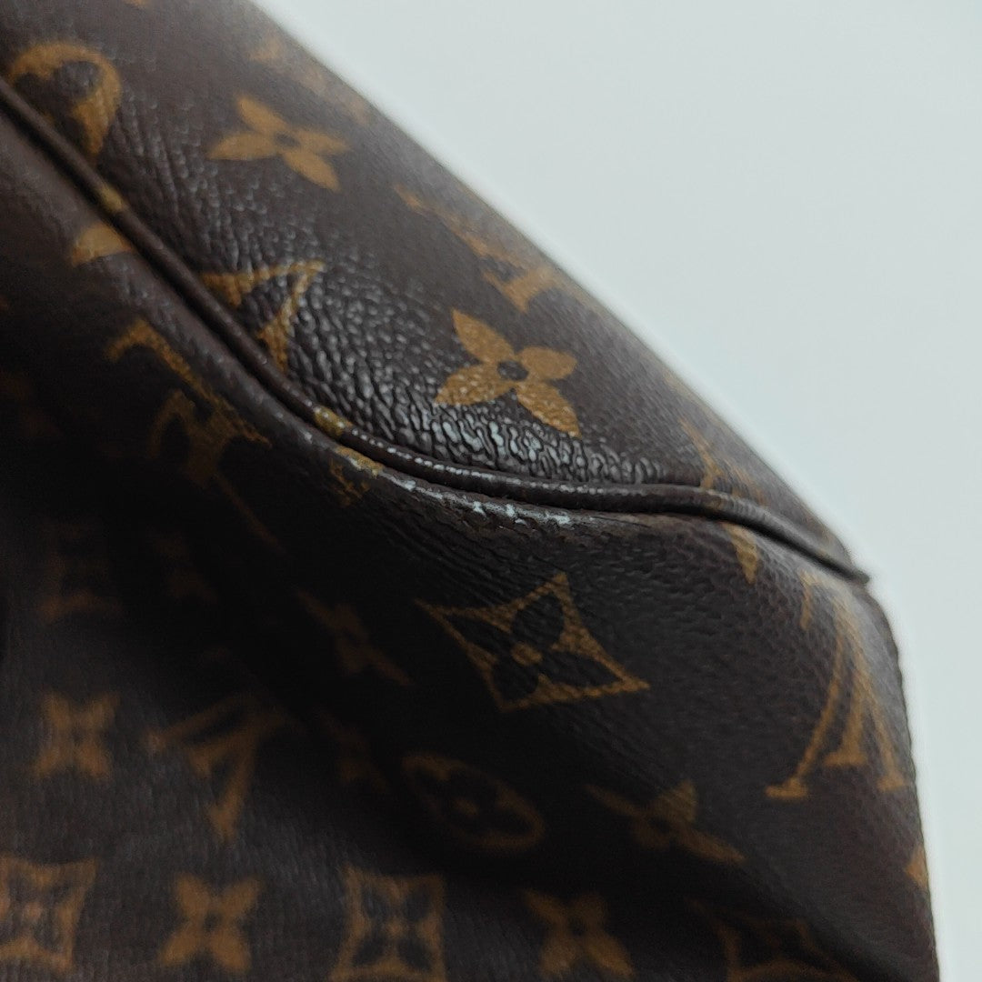 NEVERFULL MM Monogram Coated Canvas Brown