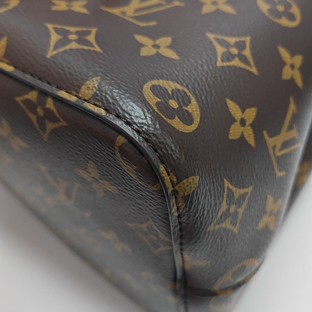 NÉONOÉ MM Monogram Coated Canvas Brown