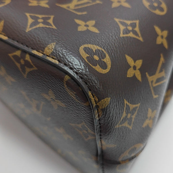 NÉONOÉ MM Monogram Coated Canvas Brown