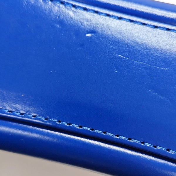 Authenticated pre-owned  GABRIELLE Small Quilted Calfskin Blue - Shoulder Bag at Looply