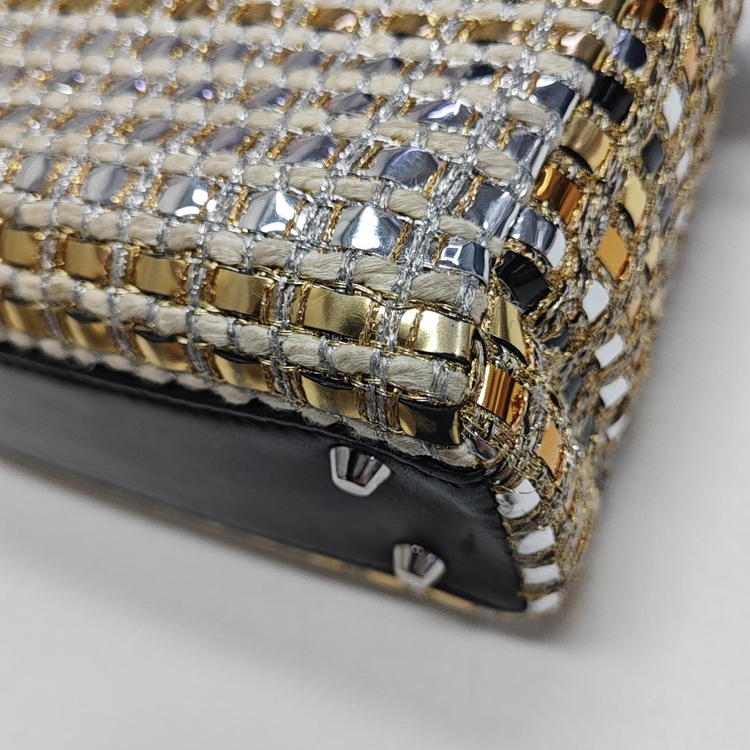 Lady Dior Mini Fabric Multicolor