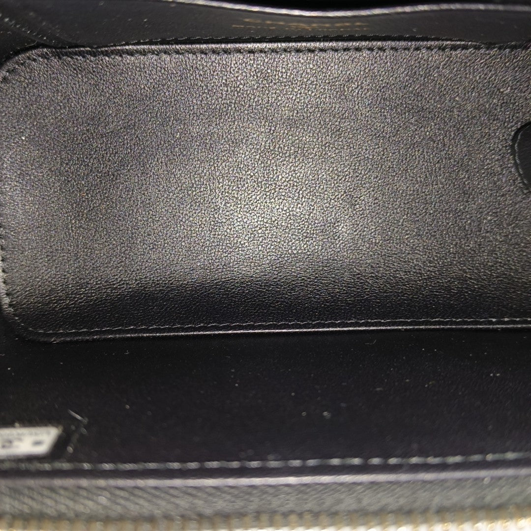 Authenticated pre-owned  VANITY CASE Small Quilted Lambskin Black - Crossbody Bag at Looply