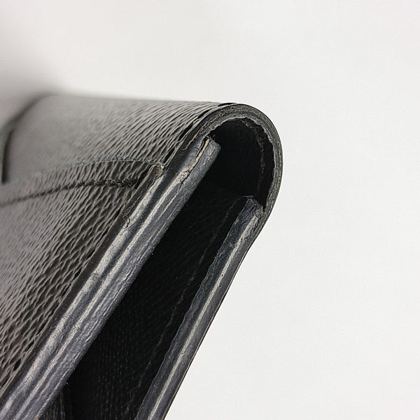 Monogram Coated Canvas Wallet Mini Black
