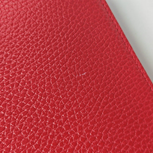 Interlocking G Small Calfskin Red
